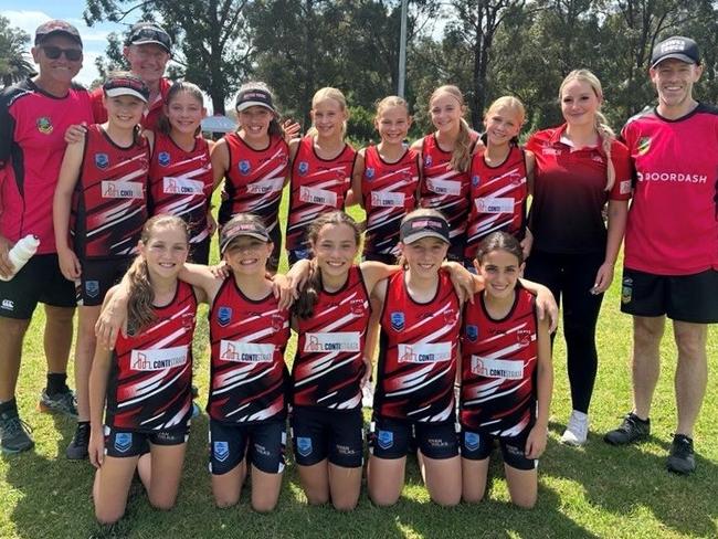 Ryde Eastwood Hawks U12 girls side. Picture: Supplied