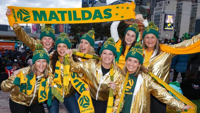 The Matilda Tragic fans gather in Federation Square,