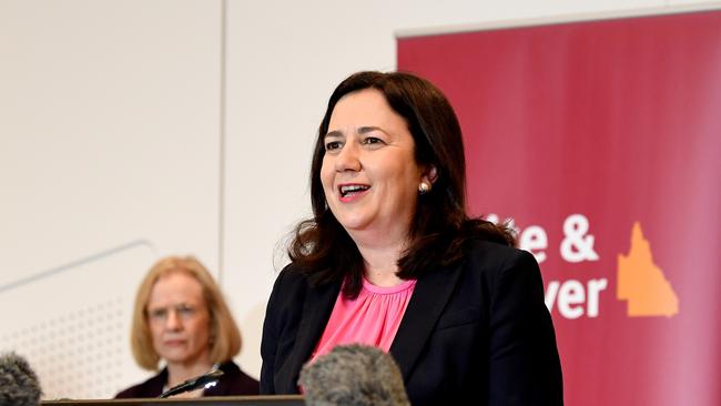 BRISBANE, AUSTRALIA - JUNE 30: Premier Annastacia Palaszczuk speaks at a press conference as she gives an update on Queensland COVID-19 Border Controls on June 30, 2020 in Brisbane, Australia. (Photo by Bradley Kanaris/Getty Images)