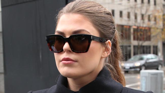 Belle Gibson arrives at the Federal Court in Melbourne. Picture: AAP