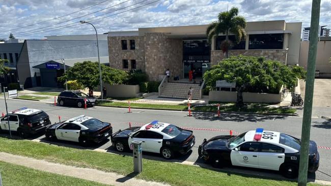 The former offices of collapsed investment firm Octaviar, aka MFS, on Hicks St, Southport, was transformed into an LAPD station for filming of La Brea.