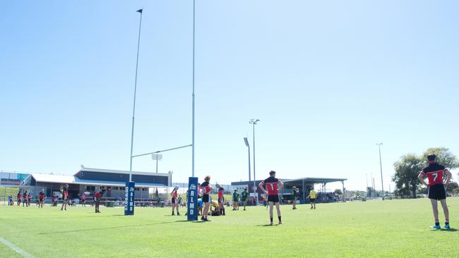 Ignatius Park College and Kirwan State High School teams take on St Brendanâ€™s College Yeppoon teams in Queensland state rugby league semi finals at Mackay on Wednesday, August 24, 2022.