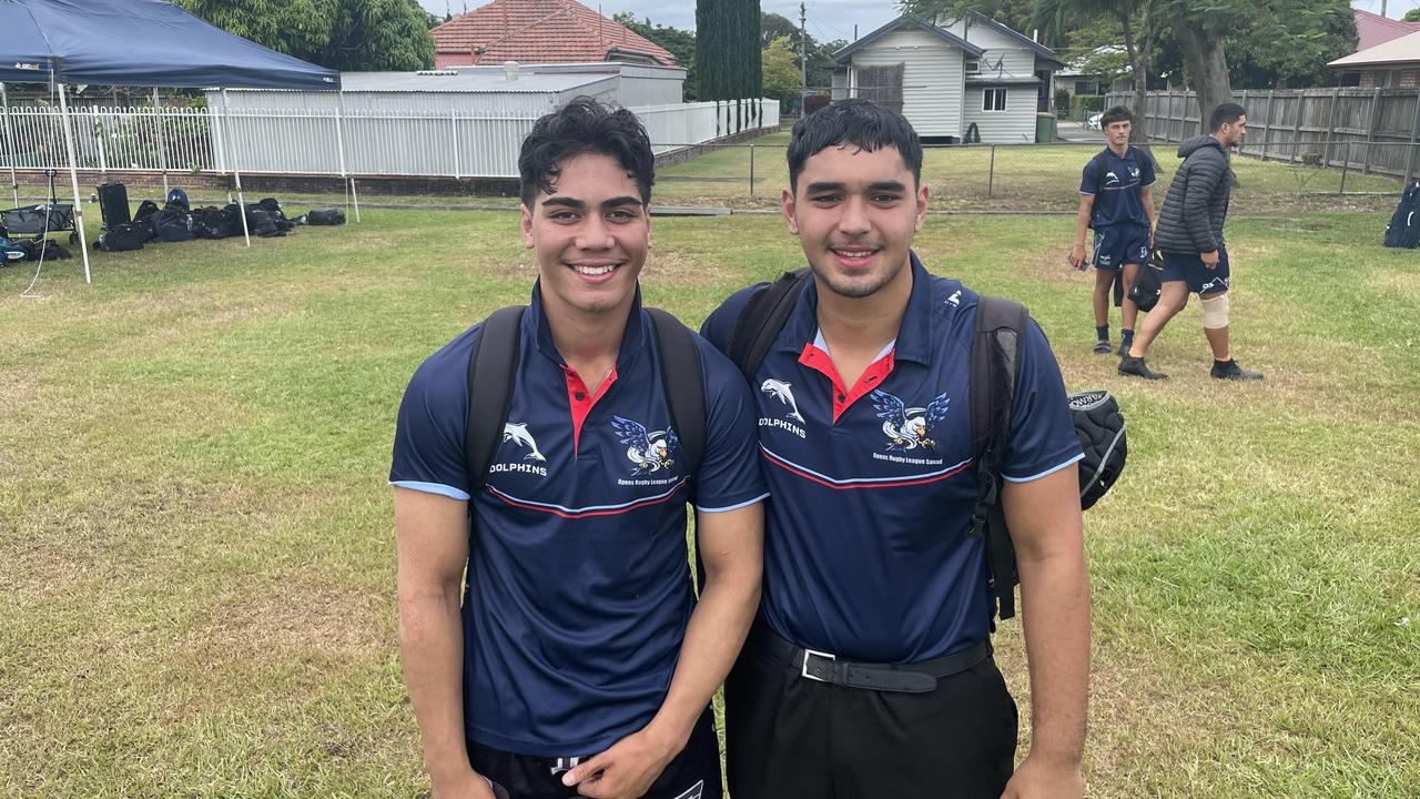 Redcliffe SHS's Pene Risale and Harrison HUnt.