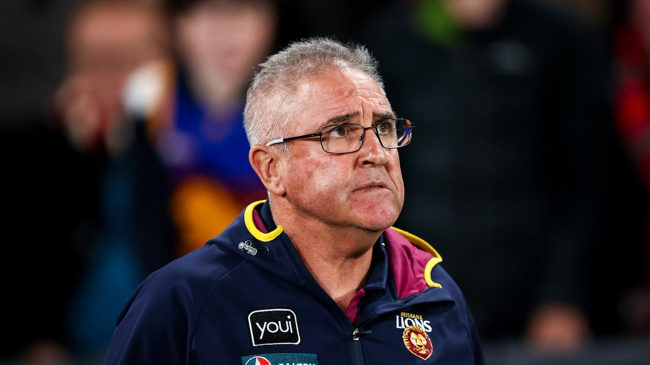 Chris Fagan wants his Lions side to respect the last-placed West Coast Eagles. Picture: Picture: Dylan Burns/AFL Photos via Getty Images