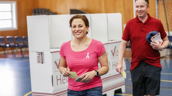 Queensland Deputy Premier Jackie Trad benefitted from the LNP preference decision in South Brisbane. Picture: AAP/Glenn Hunt