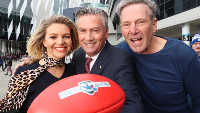 The Footy Show continues to decline, despite the return of Eddie McGuire. Picture: Alex Coppel.