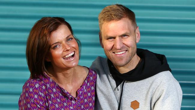 Kane with his wife, Lucy. Photo: Sarah Reed