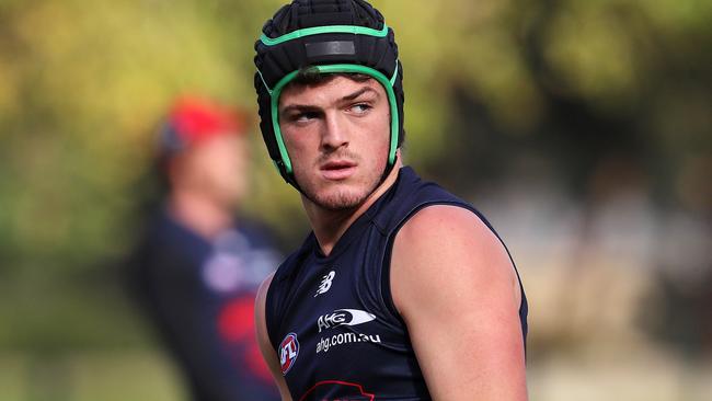 If Melbourne got a good offer, would they trade Angus Brayshaw? Picture: Michael Klein