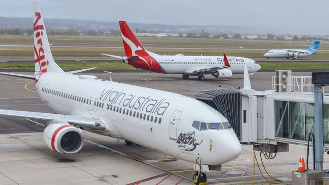 Flights have been cancelled in and out at Adelaide Airport on December 25. Picture: File, NCA NewsWire / Brenton Edwards