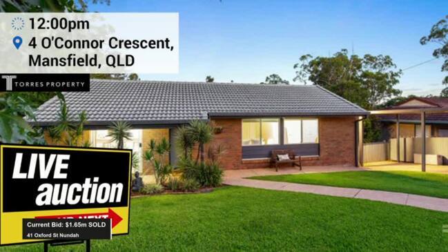 Replay: Brisbane house auctions - 14 O’Connor Cres, Mansfield