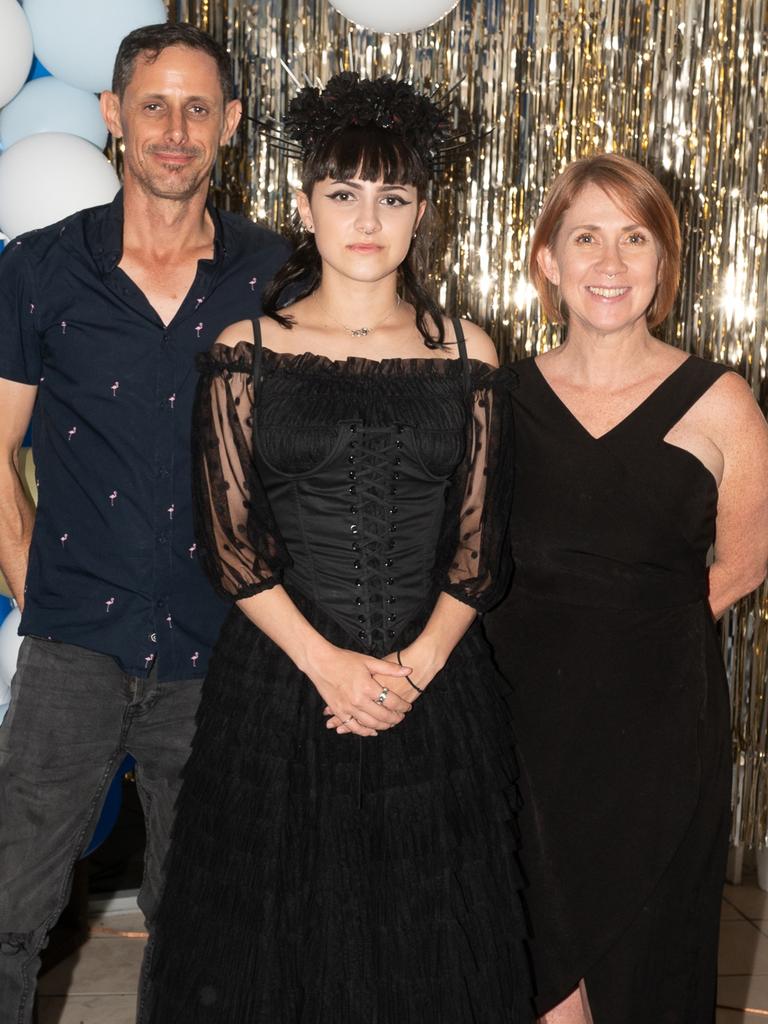 Robert Tilbrook, Isabelle Tilbrook and Tina Williams at Carlisle Adventist College Graduation dinner, Thursday 16 November 2023 Picture:Michaela Harlow