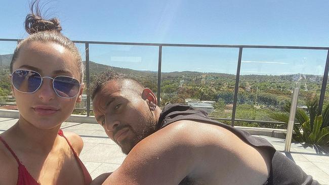 Nick Kyrgios and Chiara Passari, Picture: Instagram