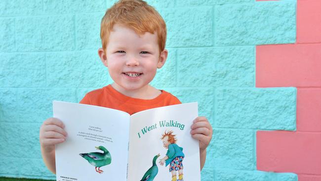 Ryder Tate, 3 from Mackay Cubbie House Childcare Centre loves his reading. Mackay Cubbie House Childcare and Educational Centre was rated ‘working towards NQS’ in the government audit on October 27. Picture: Tony Martin