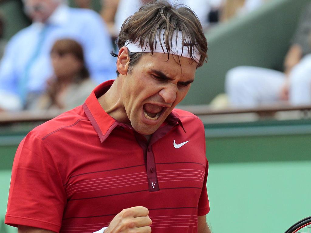 Roger Federer ended up losing the match. Picture: AFP