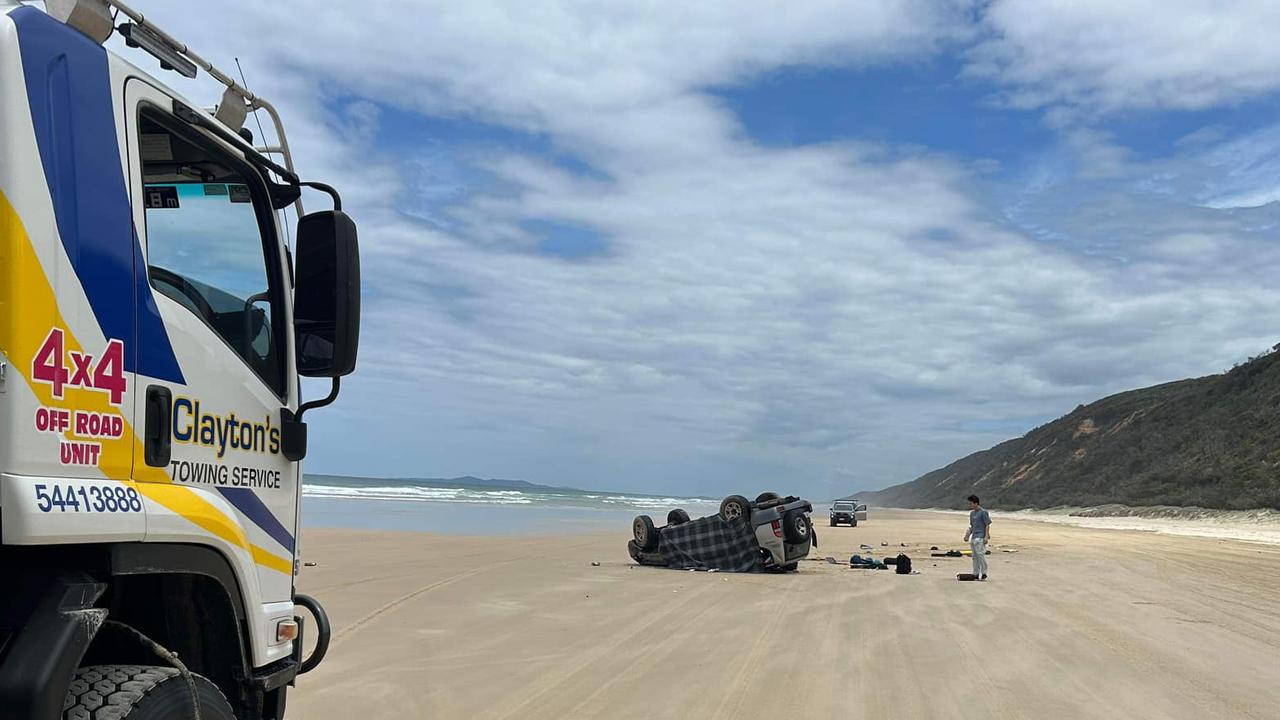 Two tourists have been released from hospital following a horror crash which killed a 24-year-old international student. Picture – Facebook/Clayton’s Towing.