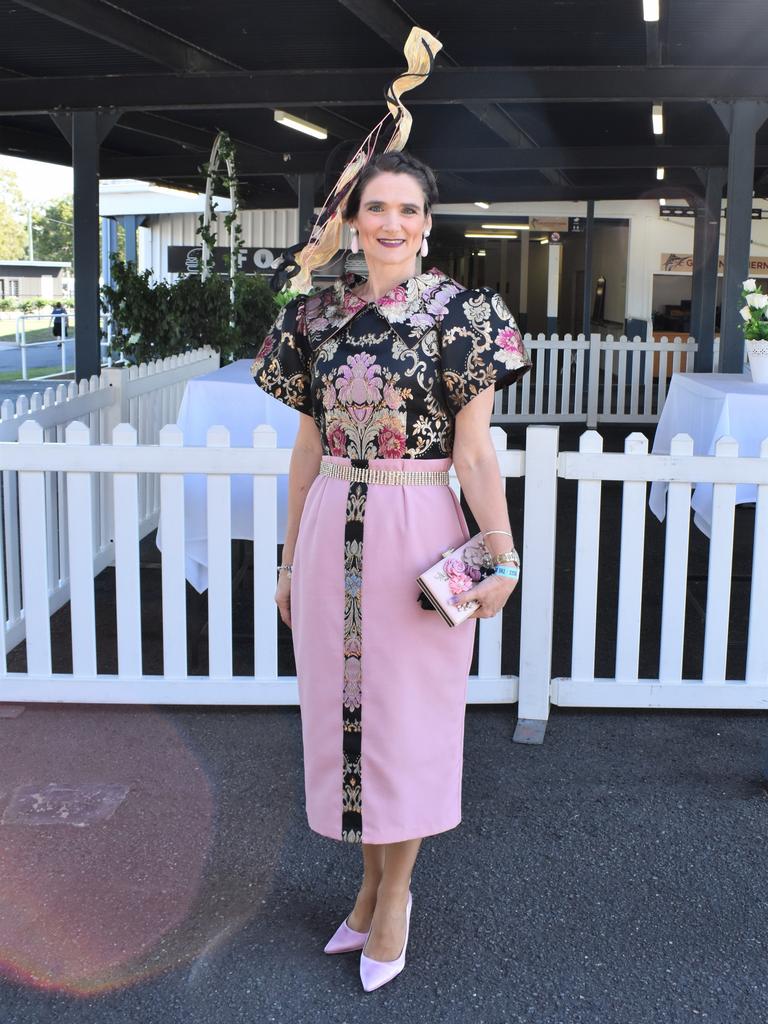 Belinda Thorburn at the 2023 Rockhampton Girls Grammar 21st Race Day.