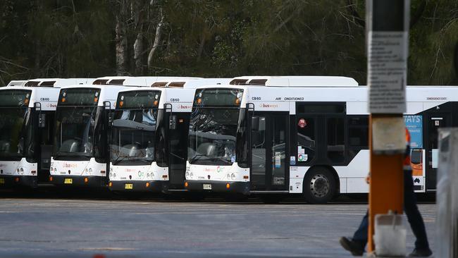 Bus travellers should make other plans today during a four hour stopwork by Busways drivers. Picture: AAP /Sue Graham.