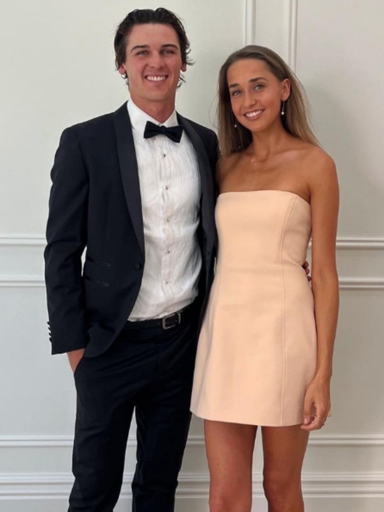 Maisie Packer and partner PAFC player Connor Rozee. Picture: Instagram