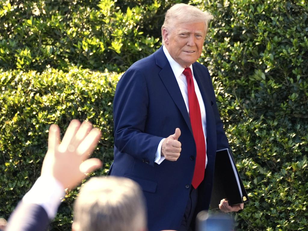 President Donald Trump at the White House on Monday. Picture: AP