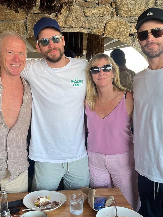 With the birthday boy Craig, mum Leonie and younger brother Liam. Picture: Instagram