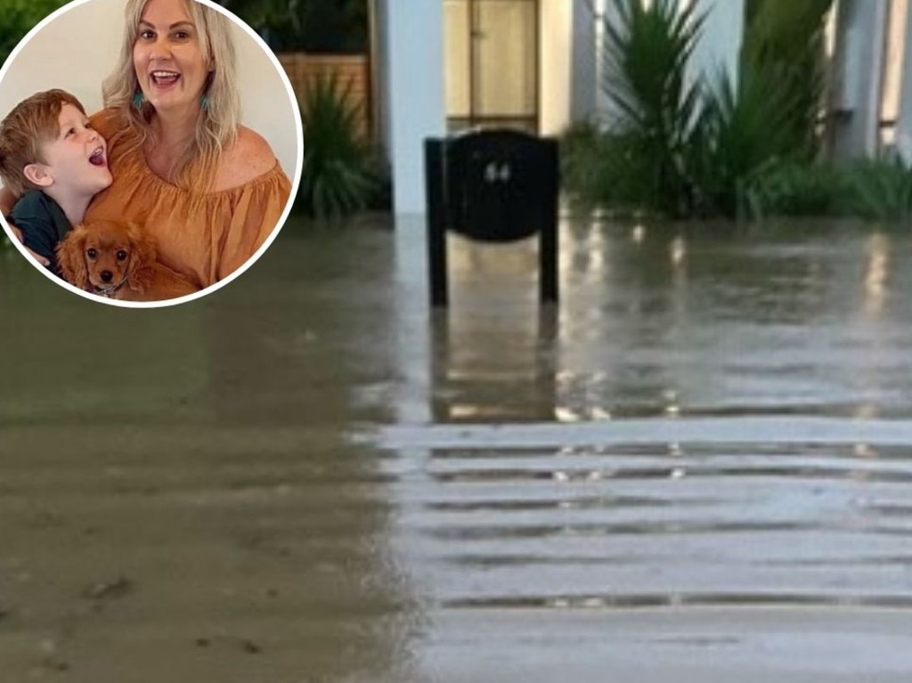 The Brisbane home that Karni Liddell and son Kai were living in was inundated in the recent floods.