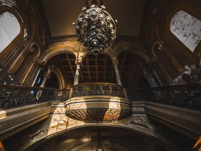 Creepy abandoned Romanian casino after dark. Picture: Jakub Kyncl