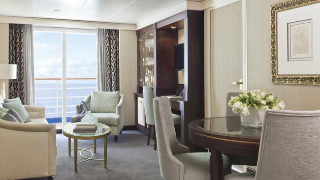 Seven Seas Navigator cruise grand suite, the cruise ship will be sailing from Bali to Sydney on January 5