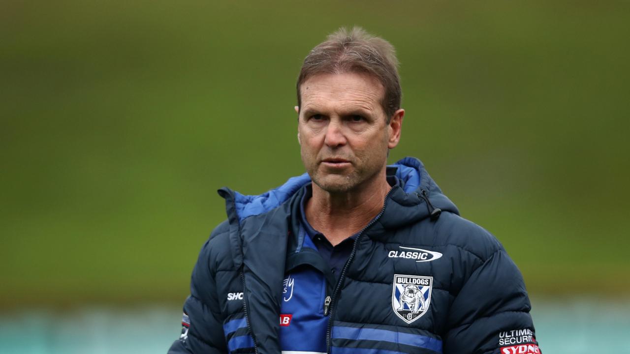 The Bulldogs were running last under Barrett, but have improved with Mick Potter as interim coach and could still avoid the wooden spoon. Picture: Getty Images.