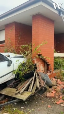 Driver smashes through three fences and crashes into Warrnambool home