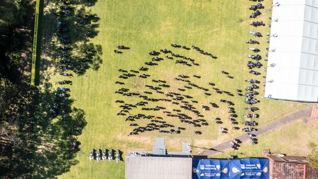 Over 300 staff and riders took part in the ride, now in its fourth year. Picture: CSNSW