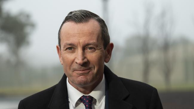 WA Premier Mark McGowan was kind enough to take a photograph with the woman who crashed into his car. Picture: NCA NewsWire / Martin Ollman
