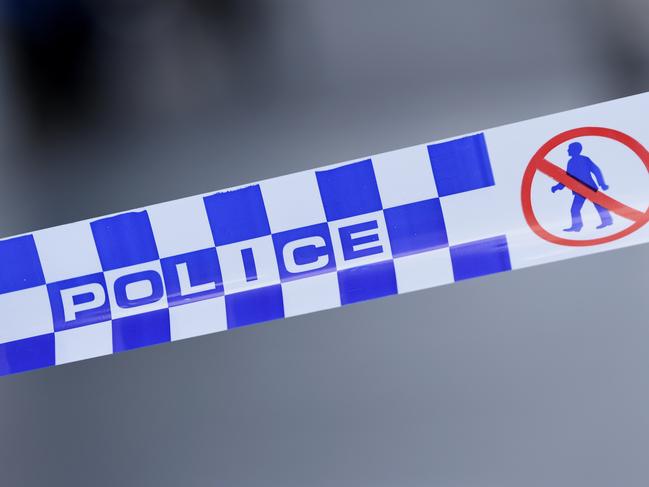 Generic image of police tape outside a crime scene on William Street in the Melbourne CBD on Wednesday, February 5, 2020. (AAP Image/James Ross) NO ARCHIVING