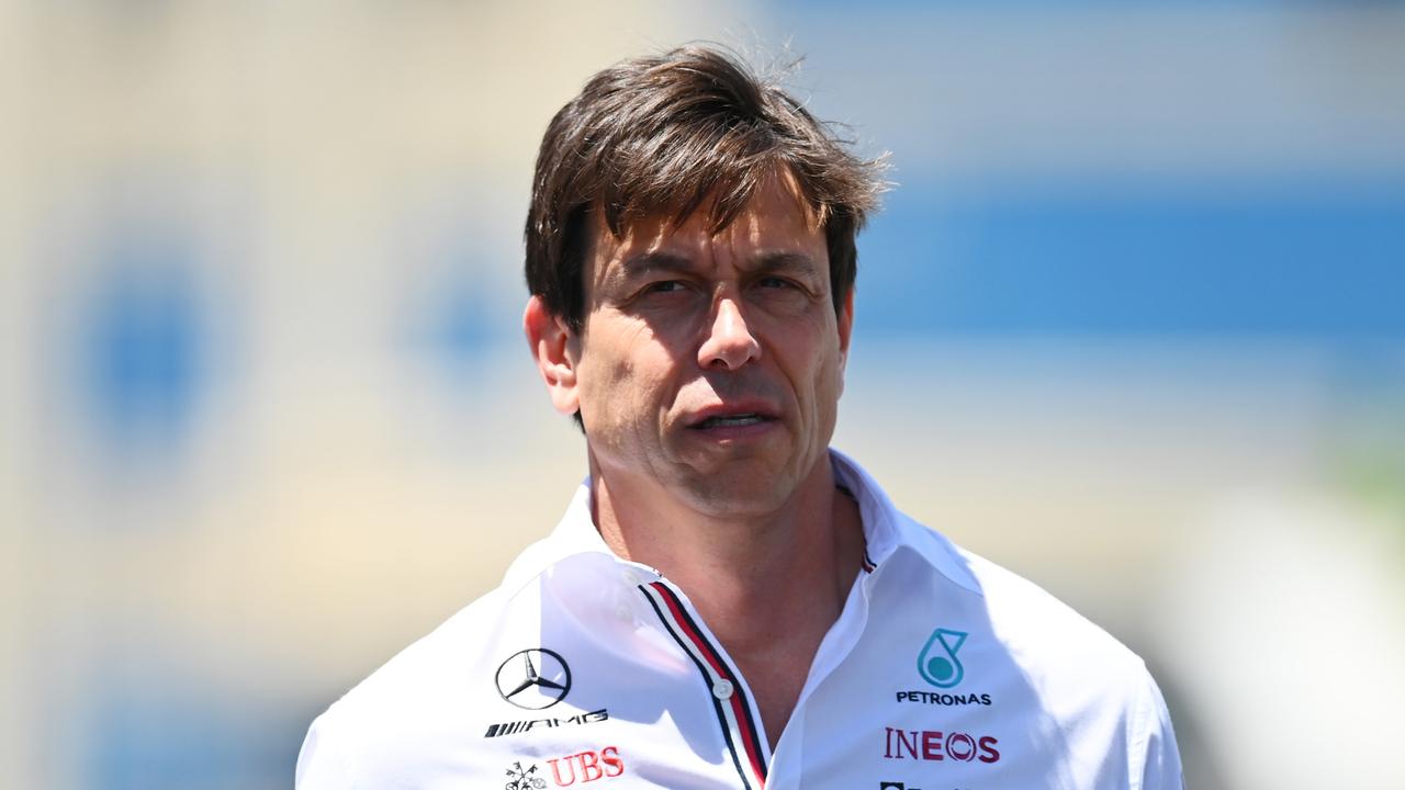 BAKU, AZERBAIJAN - JUNE 12: Mercedes GP Executive Director Toto Wolff walks in the Paddock ahead of the F1 Grand Prix of Azerbaijan at Baku City Circuit on June 12, 2022 in Baku, Azerbaijan. (Photo by Dan Mullan/Getty Images)