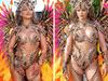 Music legend steps out near-naked at festival
