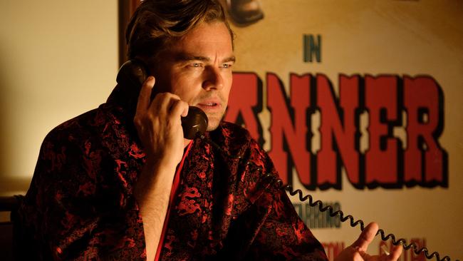 DiCaprio as Rick Dalton in Once Upon a Time in Hollywood.