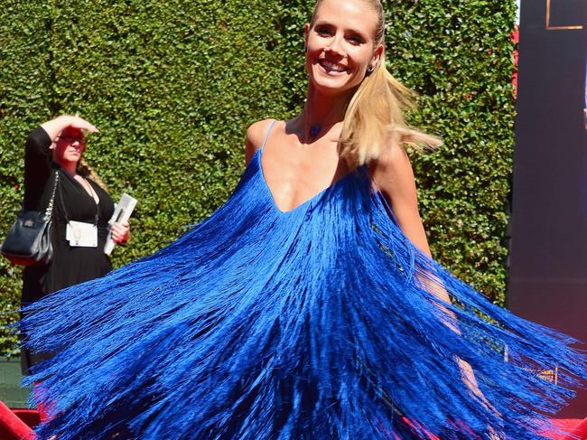 LOS ANGELES, CA - AUGUST 16: TV personality Heidi Klum attends the 2014 Creative Arts Emmy Awards at Nokia Theatre L.A. Live on August 16, 2014 in Los Angeles, California. Frazer Harrison/Getty Images/AFP == FOR NEWSPAPERS, INTERNET, TELCOS & TELEVISION USE ONLY ==