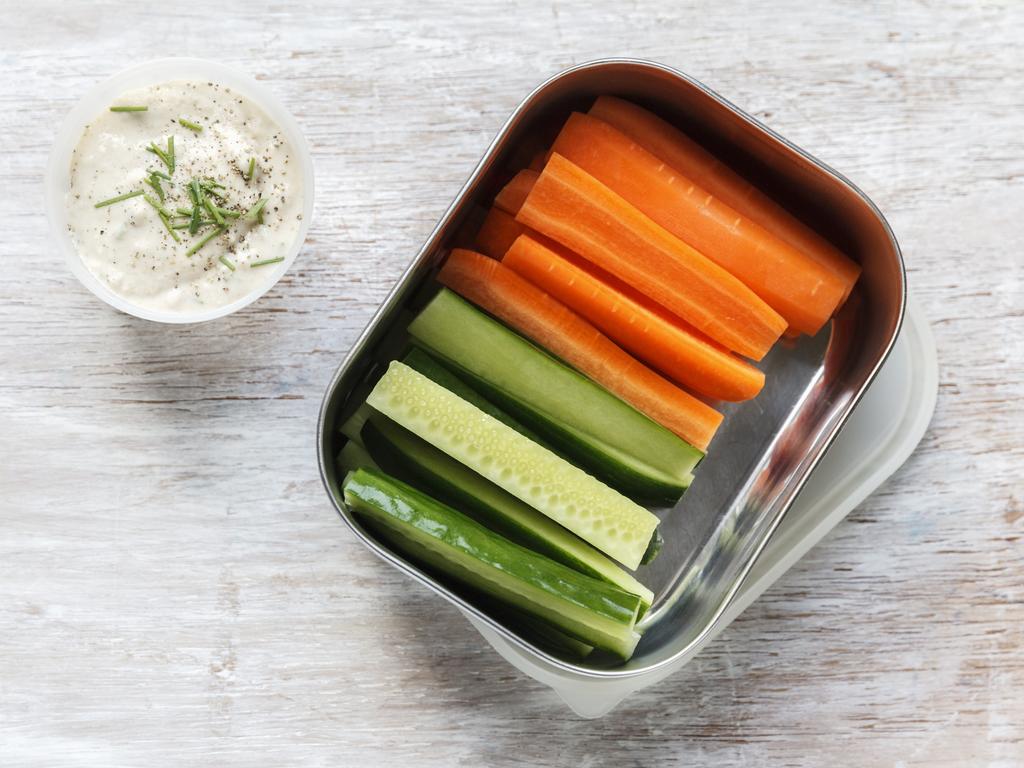 Most Aussies aren’t eating enough veggies, so snacking on veggies throughout the day is a good way to amp up vegetable intake.