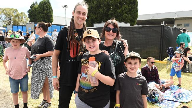 Hello Sunshine Music &amp; Food Festival. Kayne Mills, Logan, Liam and Brooke Gibson Picture: David Smith