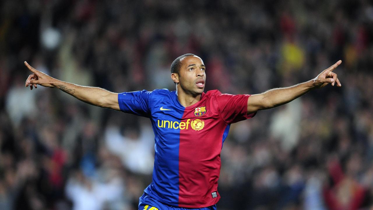 Lionel Messi was starstruck by French legend Thierry Henry.