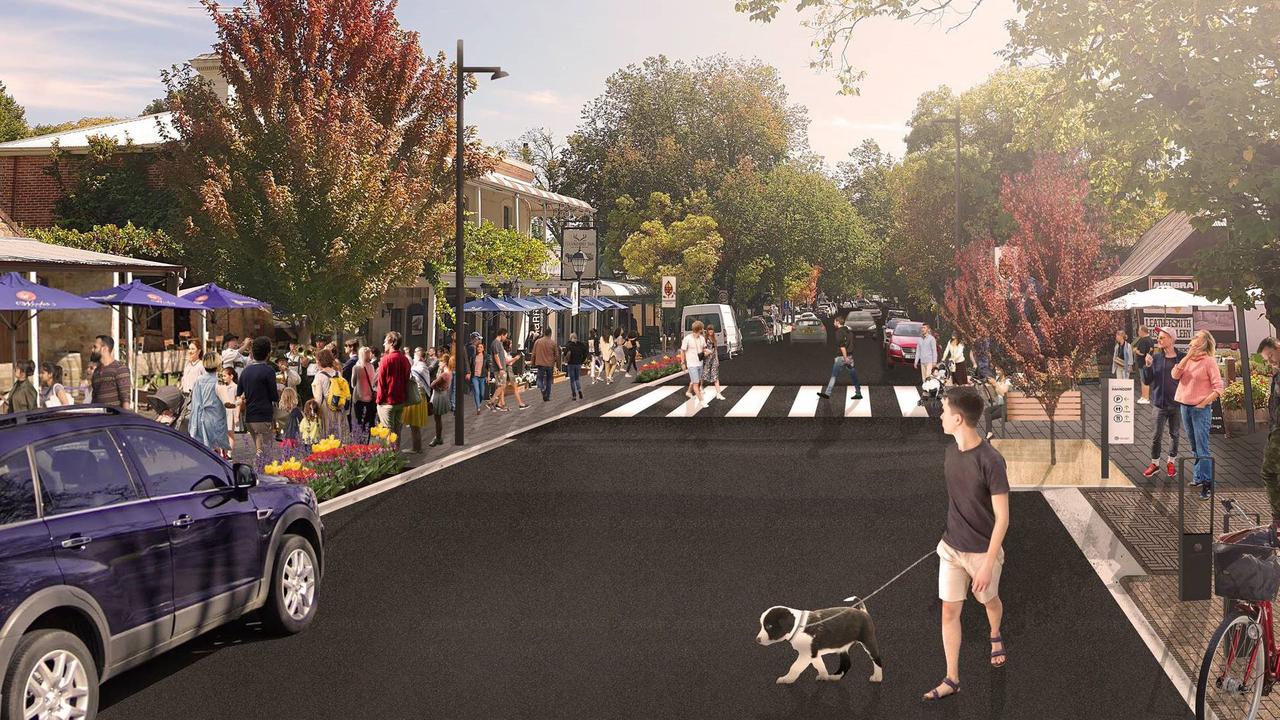 An artist impression of the Hahndorf Main upgrade.