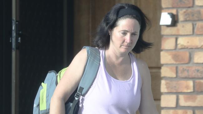 Lauren Russell after she was arrested. Picture: John Grainger