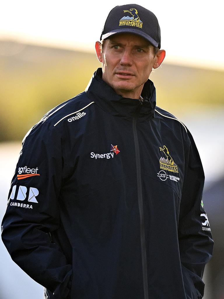 Stephen Larkham is head coach of the ACT Brumbies. Photo by Joe Allison/Getty Images