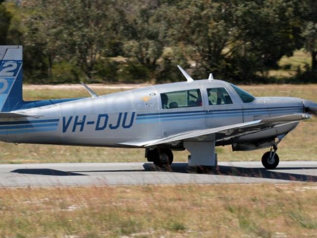 Photo taken previously of a plane before it crashed on Friday 20 September 2019. Police reached the plane crash west of Coffs Harbour, and confirm the two men on board died. Wreckage of the Mooney M20 aircraft was found in dense bushland 27km west of Coffs Harbour about 6.30am today (Saturday 21 September 2019). After it failed to arrive at Taree as planned by 8am yesterday (Friday 20 September 2019) — Photo Supplied Copyright Unknown