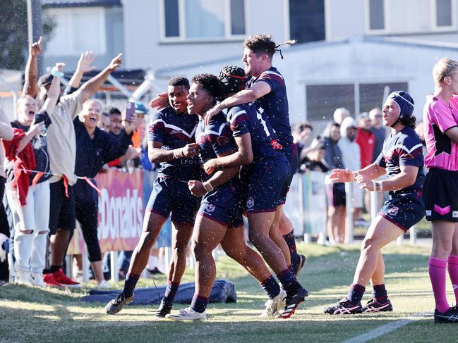 Langer Trophy schoolboy rugby league grand final between Palm Beach Currumbin SHS and Ipswich SHS. Picture: Nigel Hallett