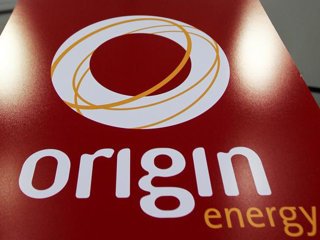 The logo of Origin Energy Ltd. is displayed at the company's headquarters in Sydney, Australia, on Wednesday, Dec. 15, 2010. CLP Holdings Ltd. and Origin Energy Ltd. agreed to buy New South Wales electricity assets for A$5.3 billion ($5.3 billion), outbidding AGL Energy Ltd. to gain customers in Australia's most-populous state. Photographer: Ian Waldie/Bloomberg