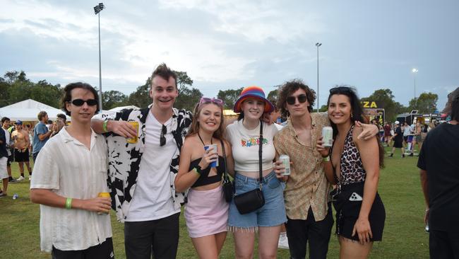 Festival-goers at The Jynx House Amplified music festival in Coolum