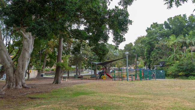 Memory Park playground in Mosman isn't fenced. Picture: AAP