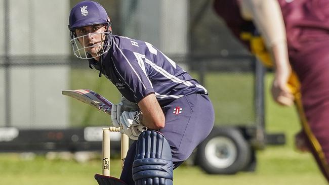 Harrison Smyth batting for Carlton. Picture: Valeriu Campan