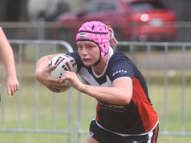 Kirwan State High School hosts St Patrick's College, Mackay, in round 1 of the 2025 Aaron Payne Cup. Senior Girls. Picture: Evan Morgan