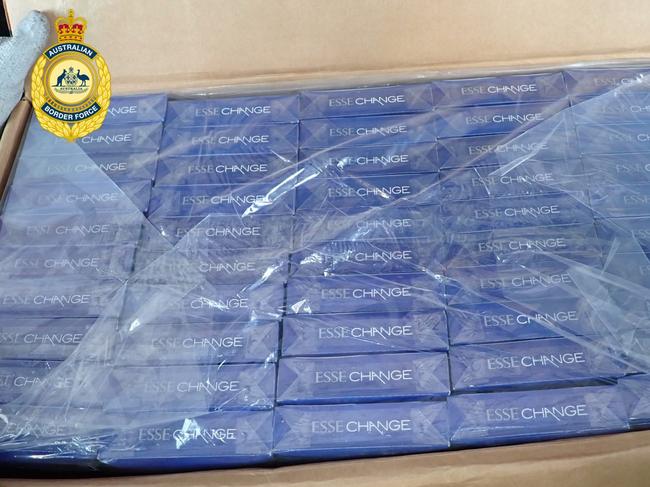 An estimated 12 million illegal cigarettes were seized. Picture: Australian Border Force/Supplied